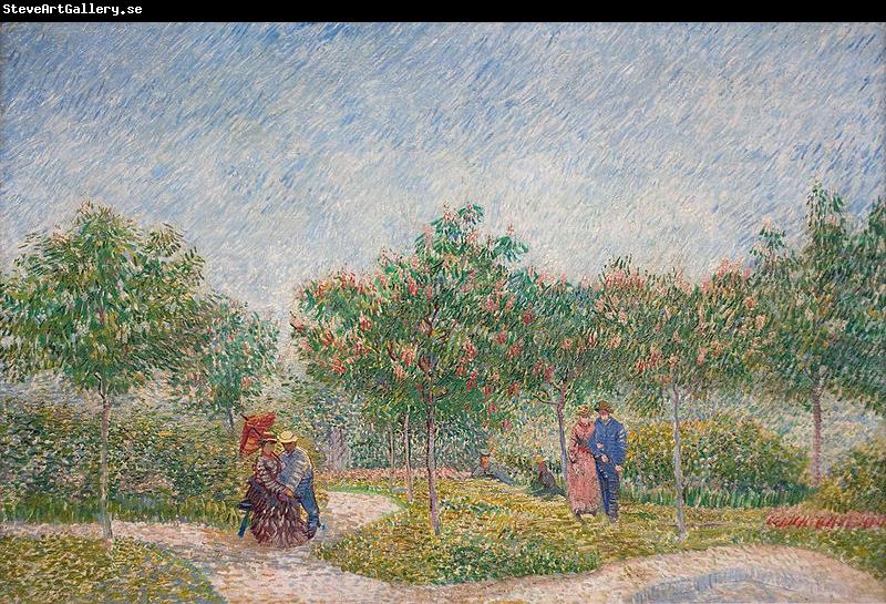 Vincent Van Gogh Verliefde paartjes in het park Voyer d'Argenson te Asnieres, 1887 Courting couples in the Voyer d'Argenson park in Asnieres